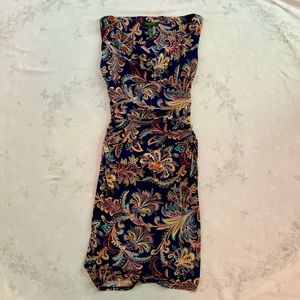 Lauren by Ralph Lauren Dress Ruched Cowl Neck Body Con , size 2 …